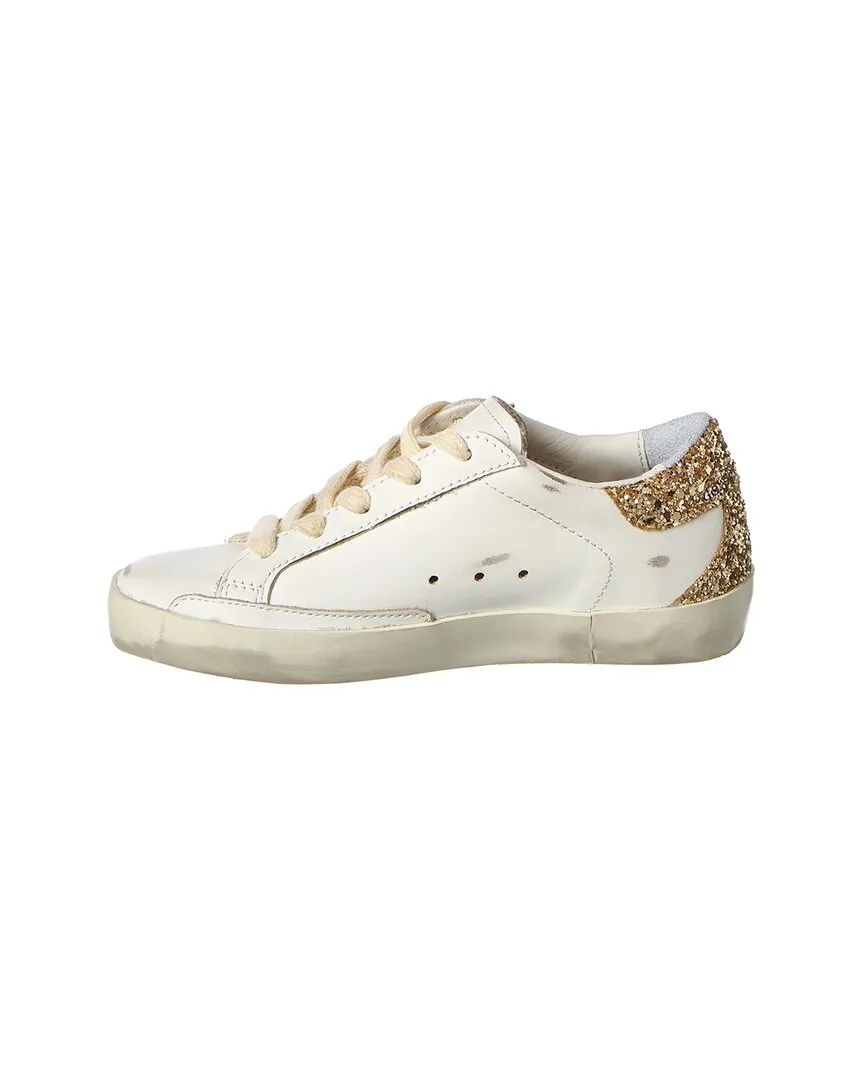 Golden Goose Superstar Leather & Glitter Sneaker