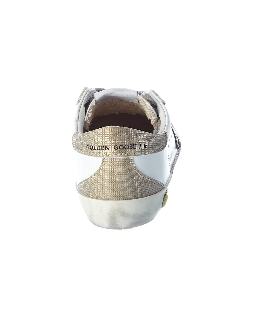 Golden Goose Superstar Leather & Glitter Sneaker