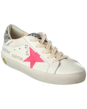 Golden Goose Superstar Leather & Glitter Sneaker