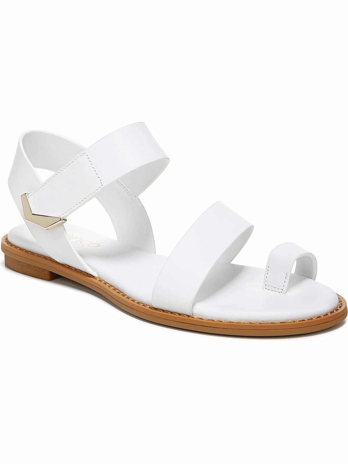 Graze Womens Leather Ankle Strap Strappy Sandals