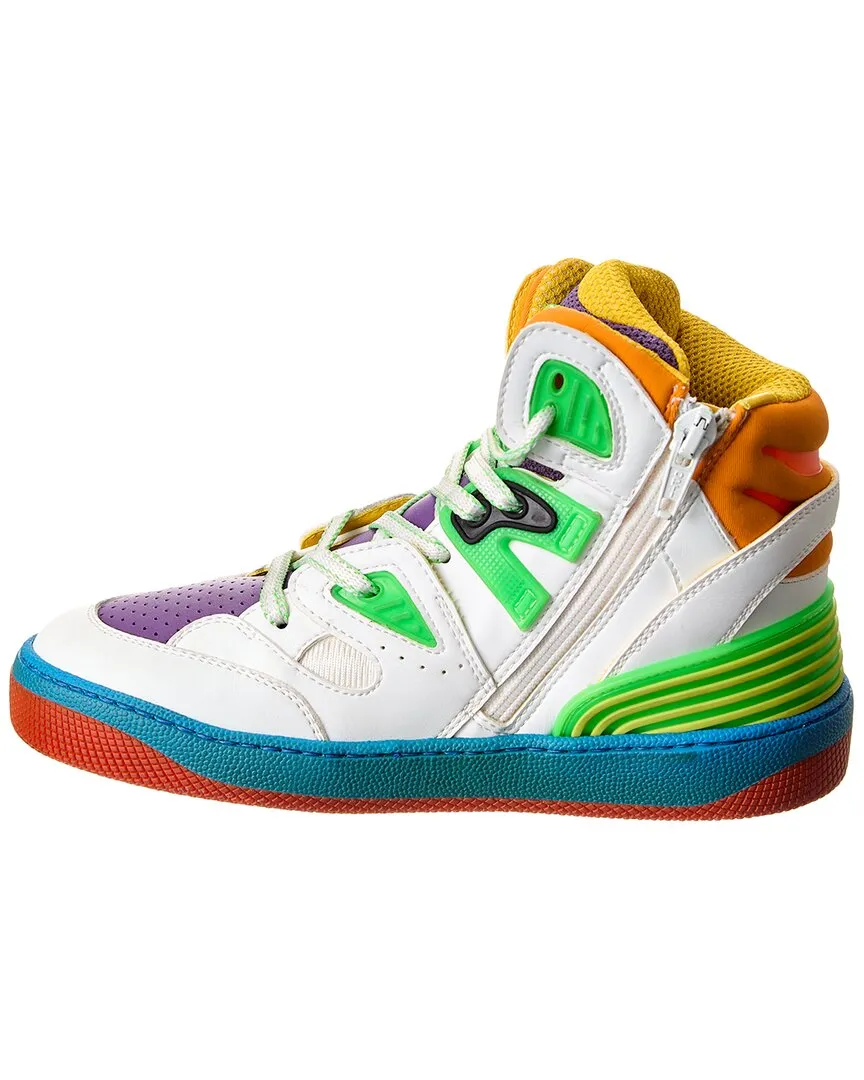 Gucci Basket Leather & Mesh Sneaker