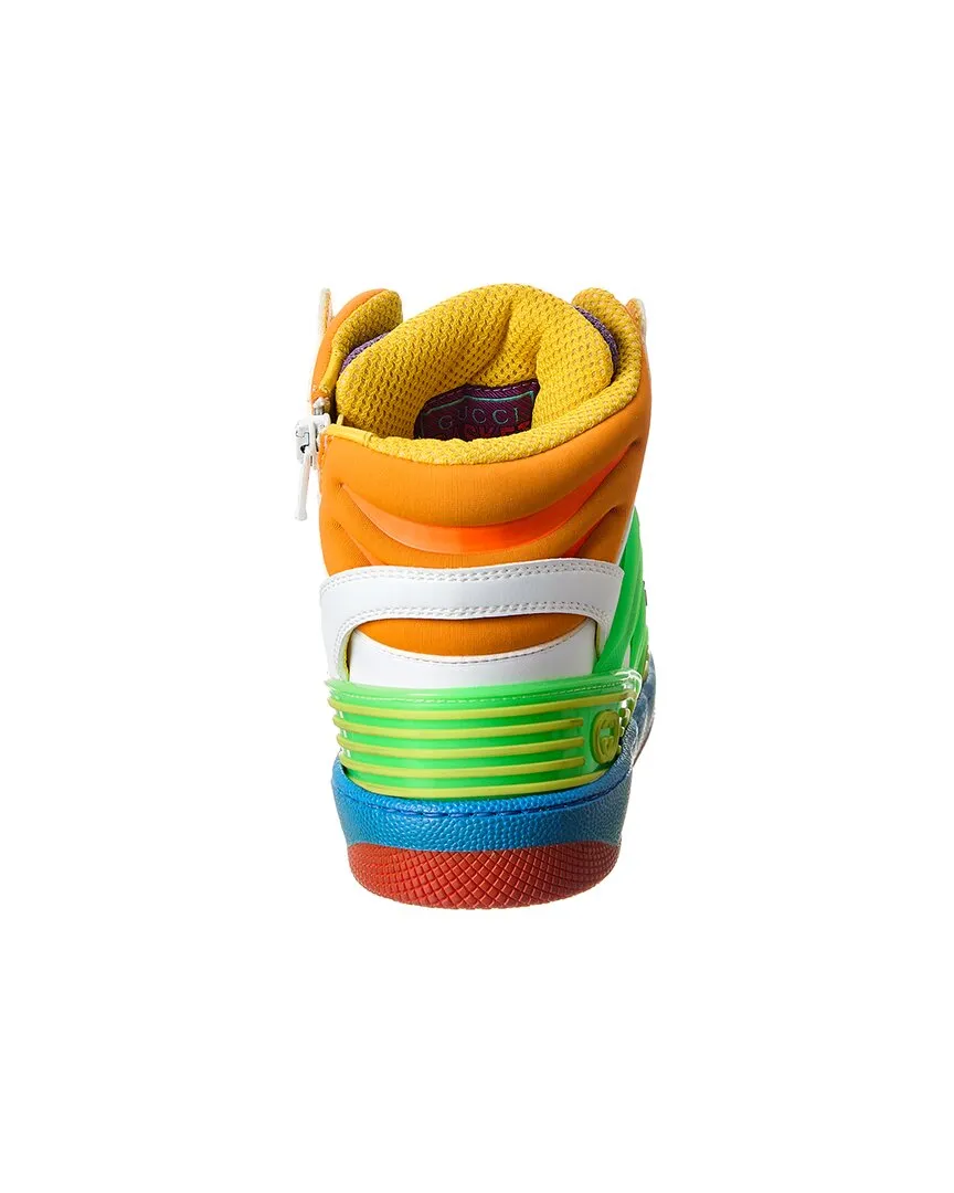 Gucci Basket Leather & Mesh Sneaker