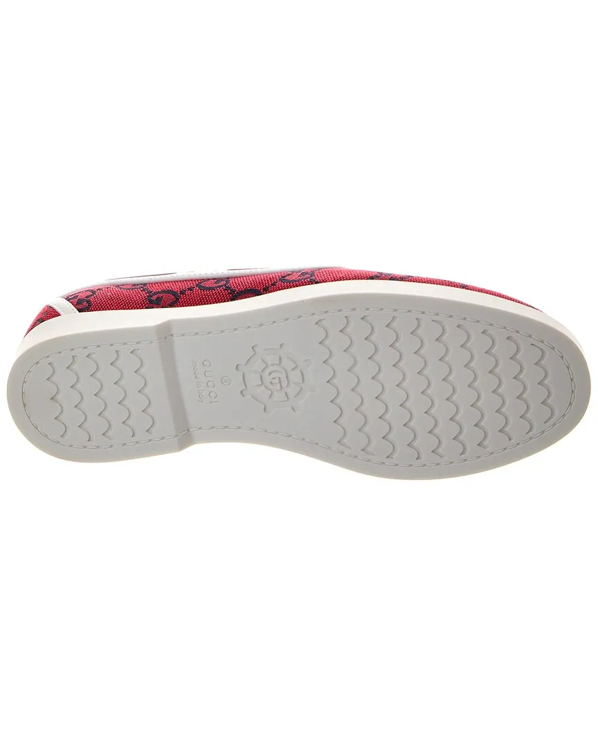 Gucci GG Canvas Boat Shoe
