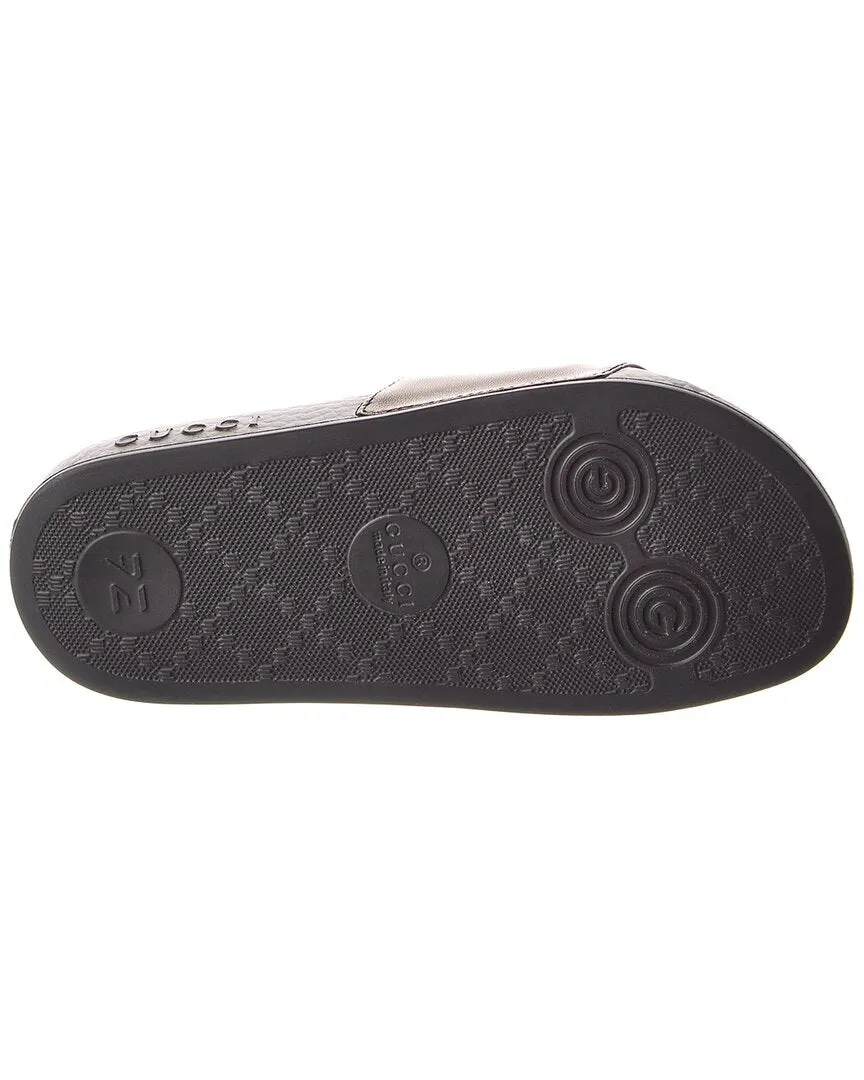 Gucci Interlocking G Leather Slide