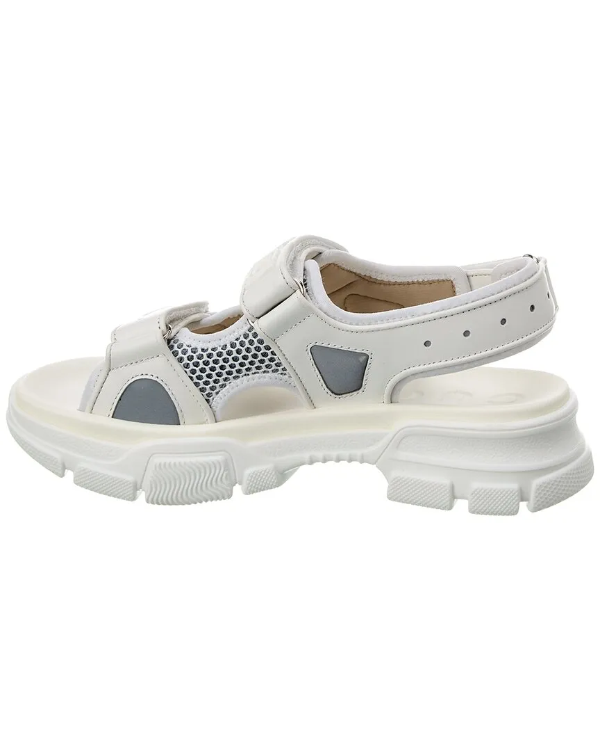 Gucci Leather & Mesh Sandal
