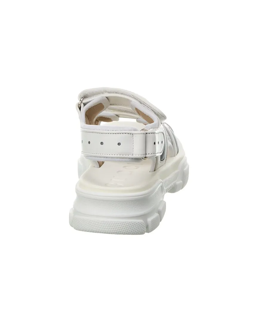 Gucci Leather & Mesh Sandal