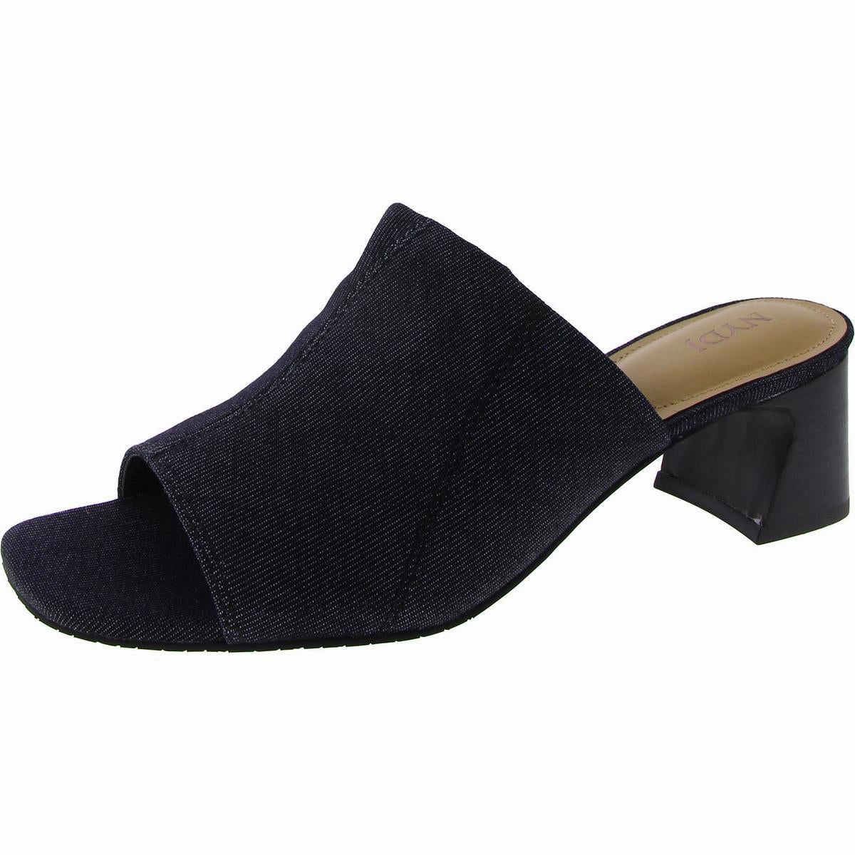 Gwen Womens Suede Peep-Toe Block Heels
