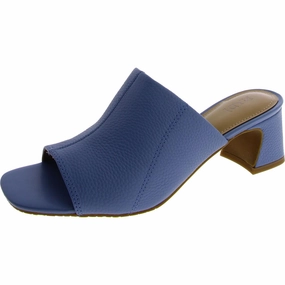 Gwen Womens Suede Peep-Toe Block Heels