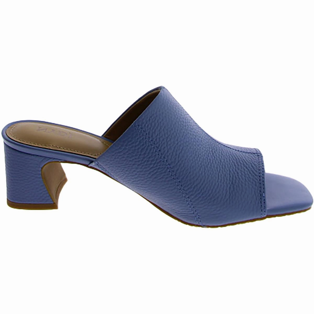 Gwen Womens Suede Peep-Toe Block Heels