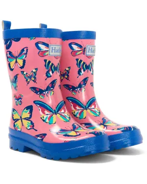 Hatley Vibrant Butterflies Shiny Rain Boot