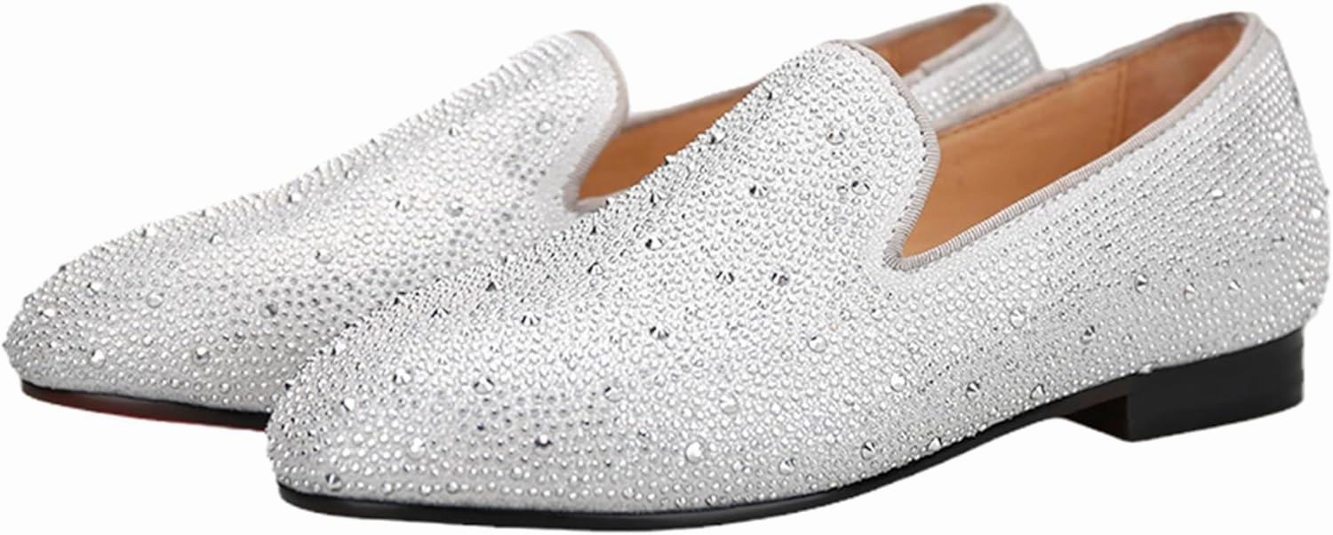 HI&HANN Toddler Boys Spiked Leather Loafers Tasseled Dress Shoes Little Kid Leather Shoes Slip On Parent-Child Loafer Flats Shoes Matching Outfits