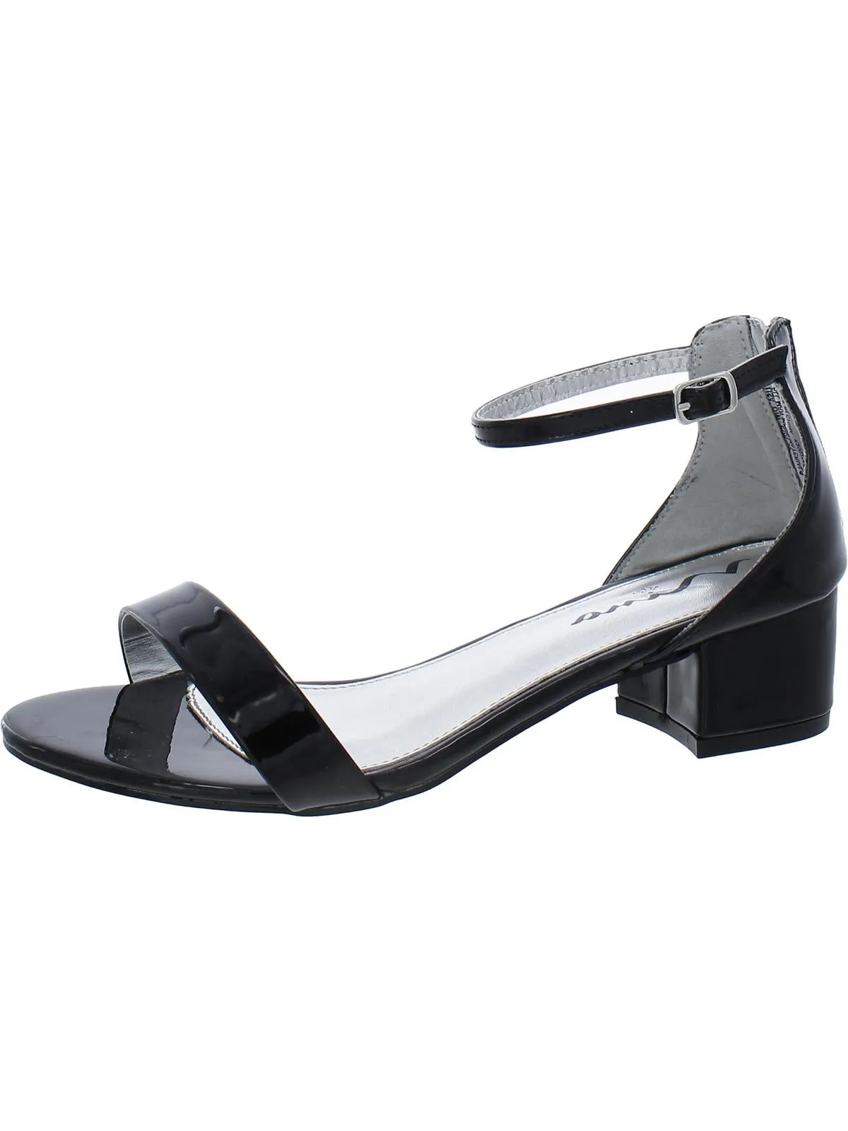 Hidi Girls Faux Leather Open Toe Block Heel