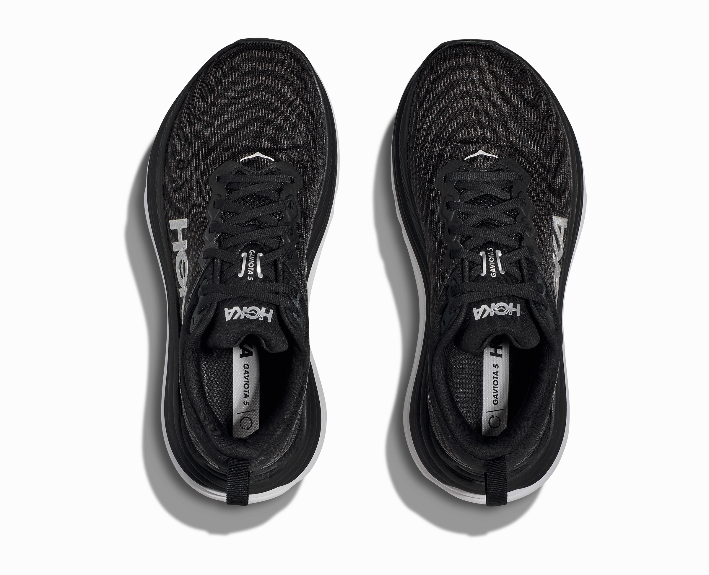 HOKA ONE ONE GAVIOTA 5  - BLACK & WHITE - 1134235BWHT