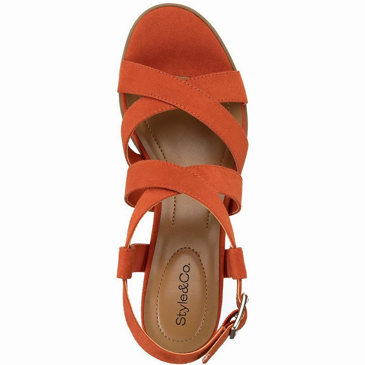 Honniee Womens Faux Suede Criss-Cross Slingback Sandals