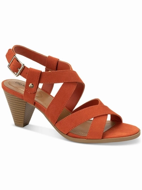 Honniee Womens Faux Suede Criss-Cross Slingback Sandals