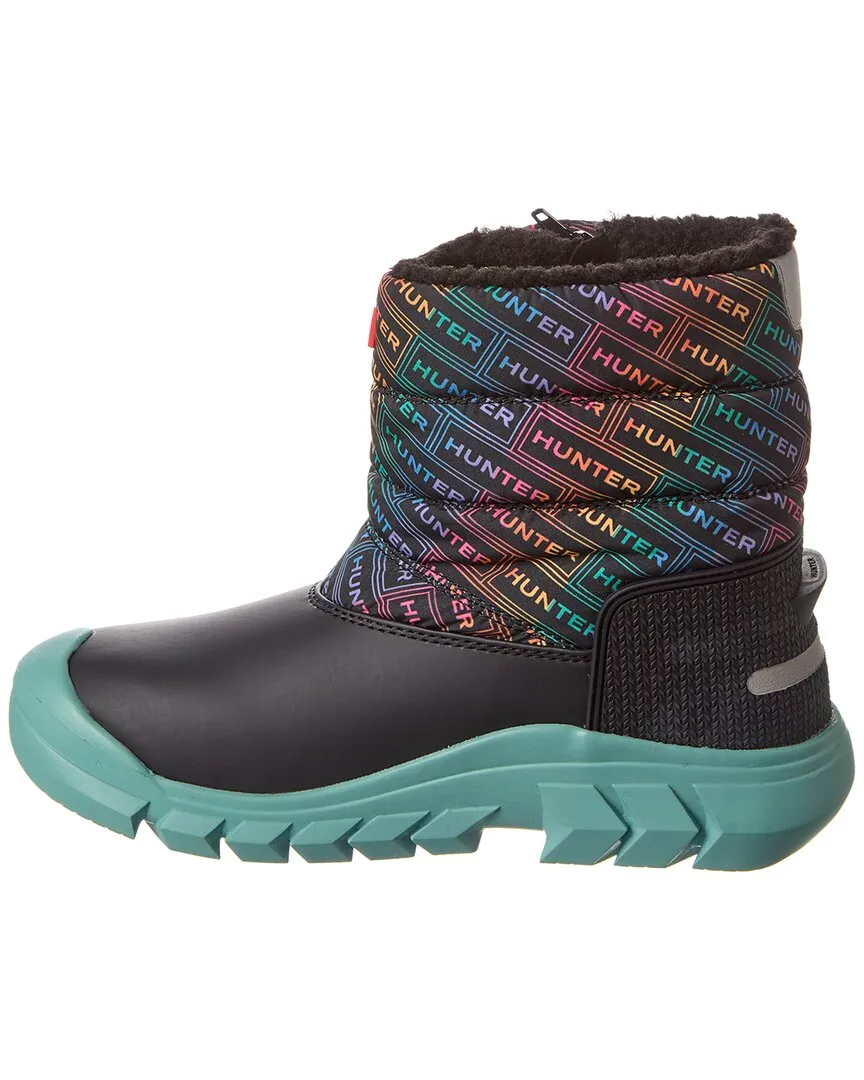Hunter Intrepid Logo Rainbow Print Snow Boot