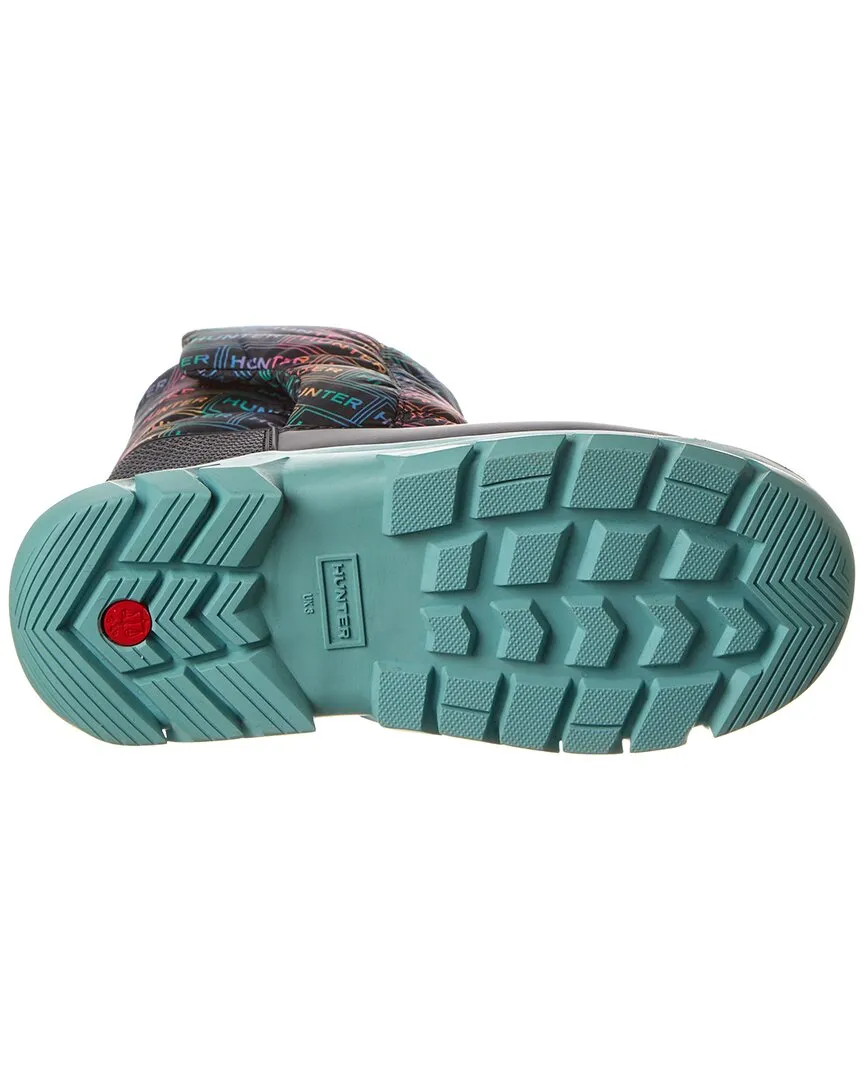 Hunter Intrepid Logo Rainbow Print Snow Boot