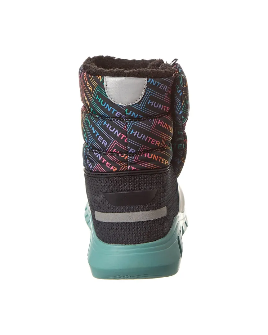 Hunter Intrepid Logo Rainbow Print Snow Boot