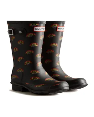 Hunter Original Mini Rainbow Print Boot
