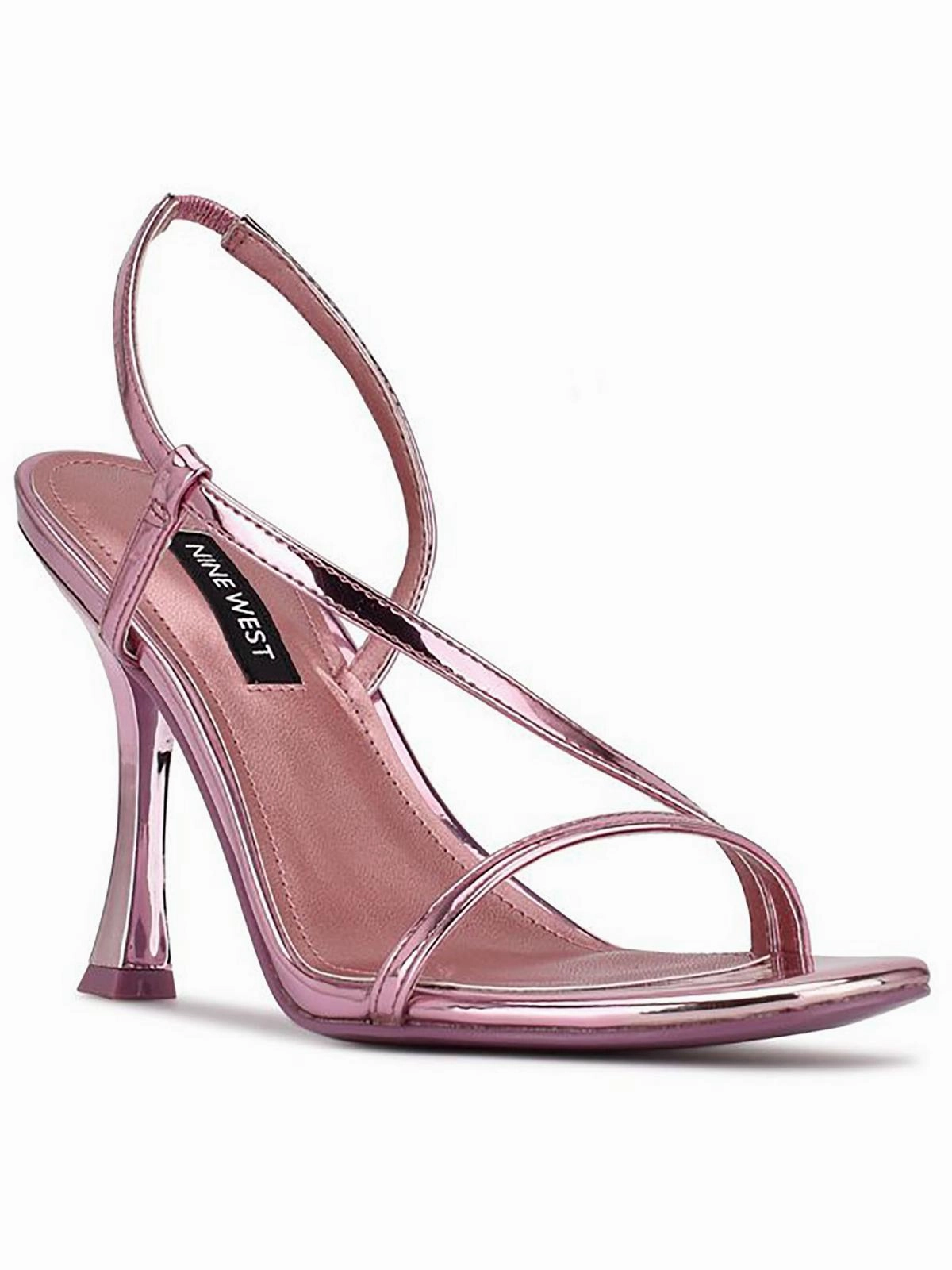 I Saw 3 Womens Mirrored Cross Strap Slingback Sandals