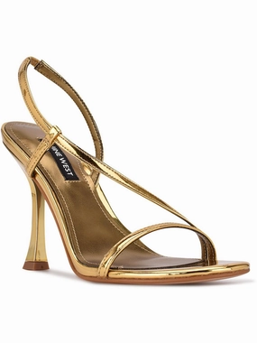 I Saw 3 Womens Mirrored Cross Strap Slingback Sandals