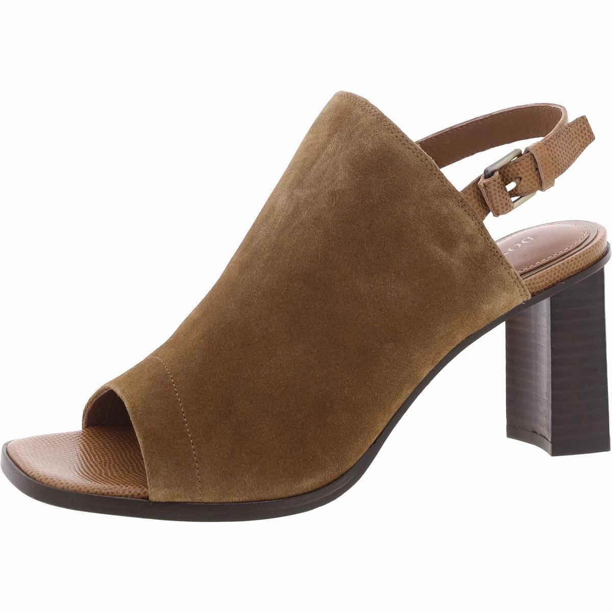 ILIANA02 Womens Suede Block Heel Slingback Sandals