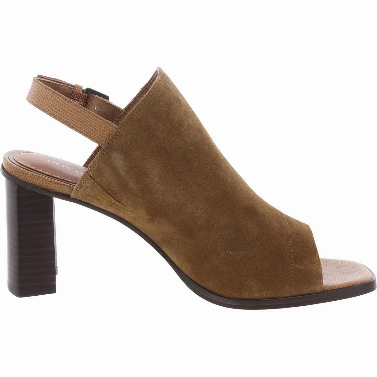 ILIANA02 Womens Suede Block Heel Slingback Sandals