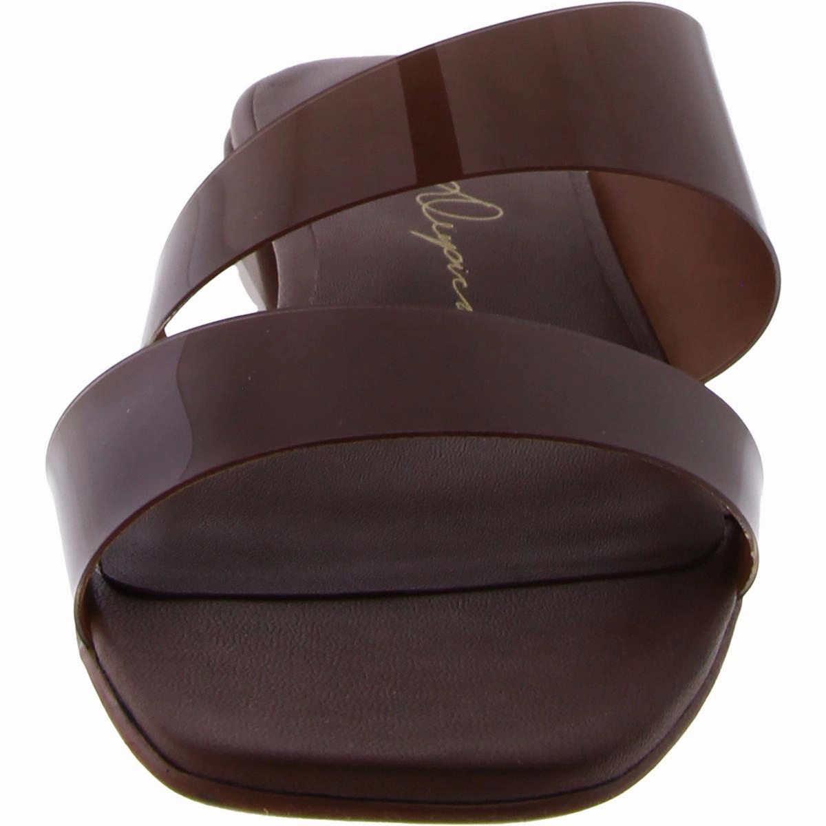 Illuminate Womens Open Toe Slip On Slide Sandals