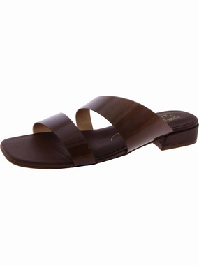 Illuminate Womens Open Toe Slip On Slide Sandals