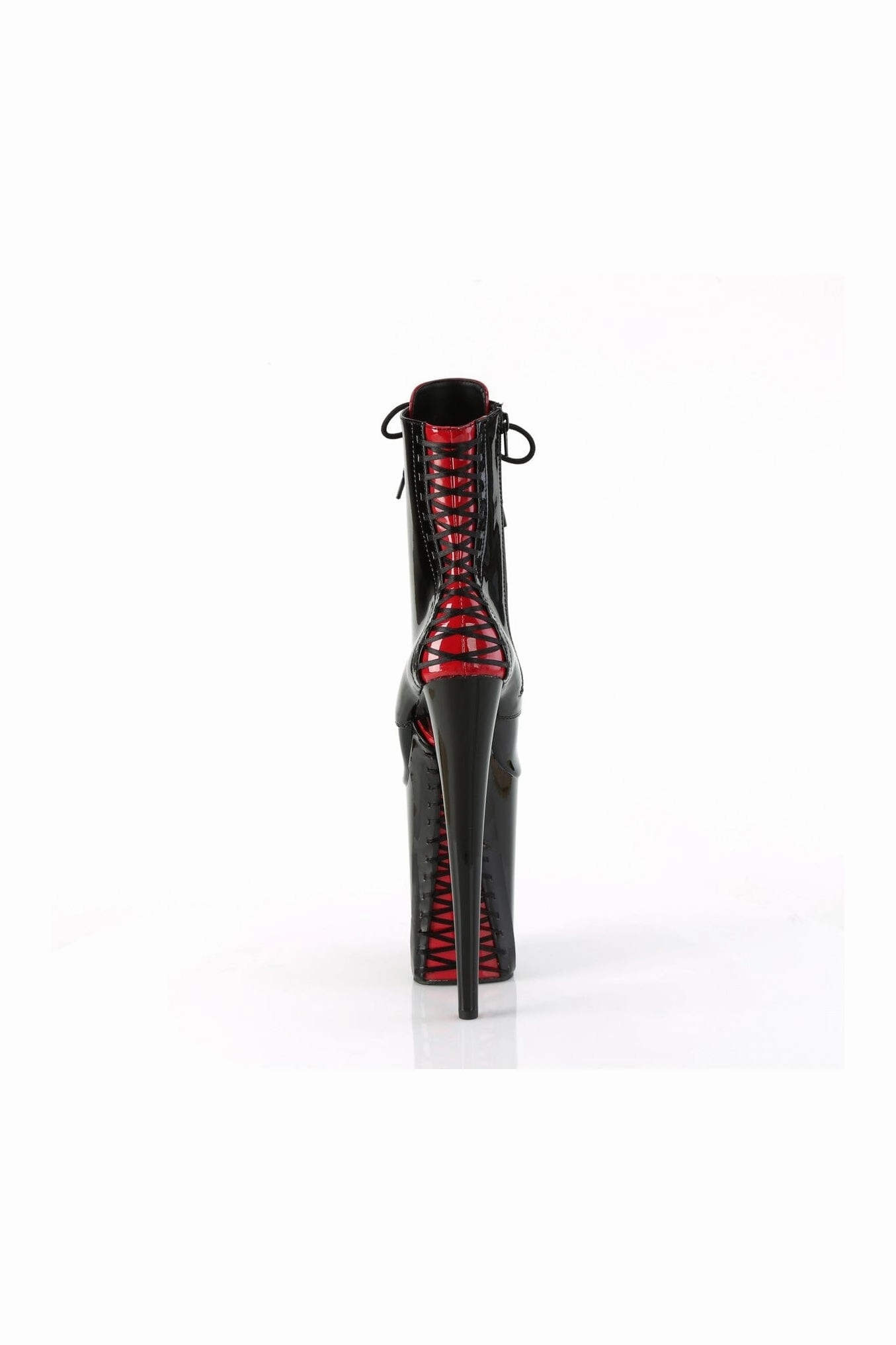 INFINITY-1020FH Black Patent Ankle Boot