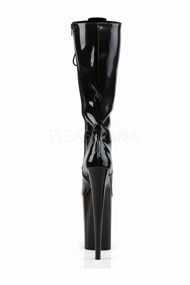 INFINITY-2020 Platform Boot  | Black Patent