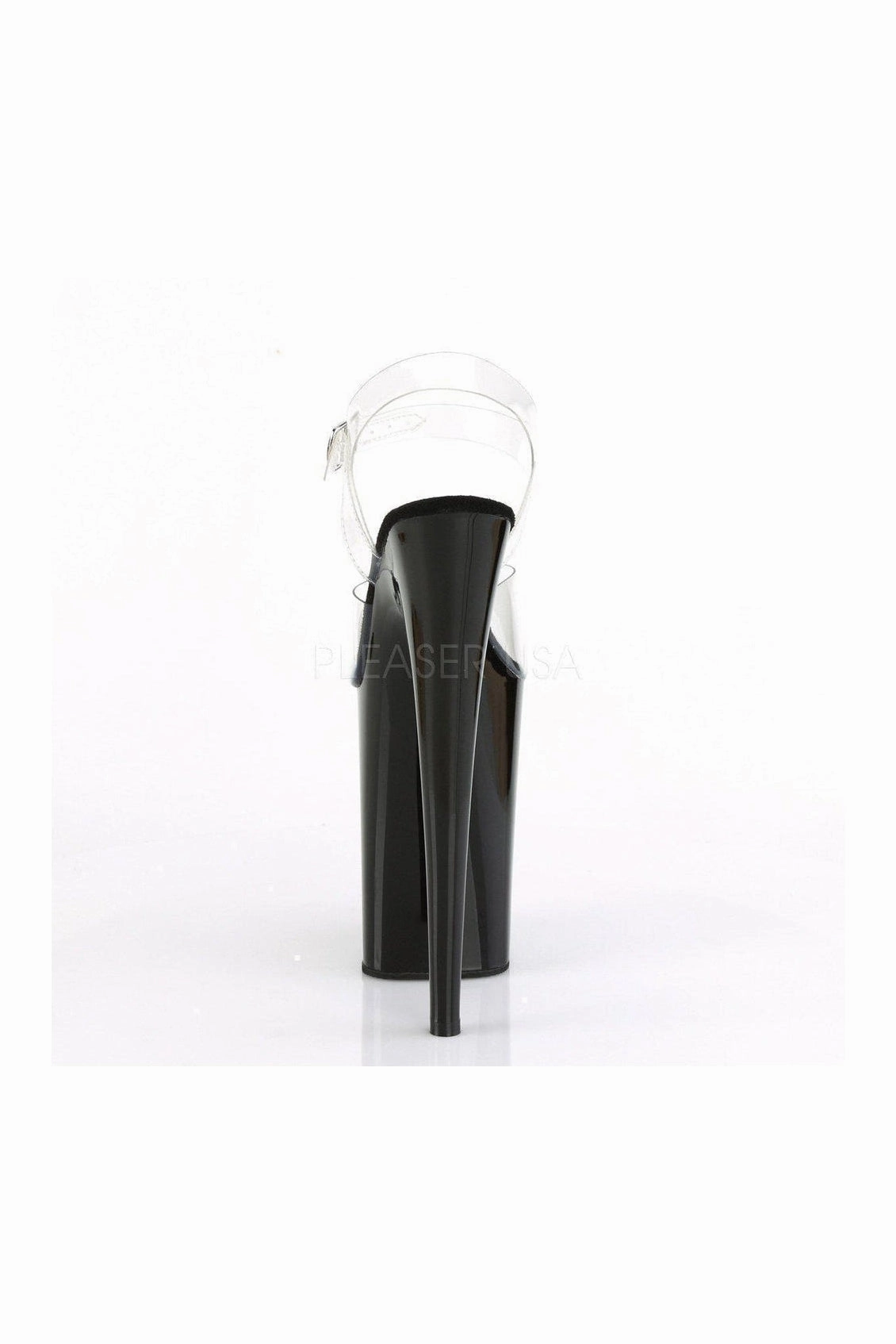 INFINITY-908 Platform Sandal | Clear Vinyl