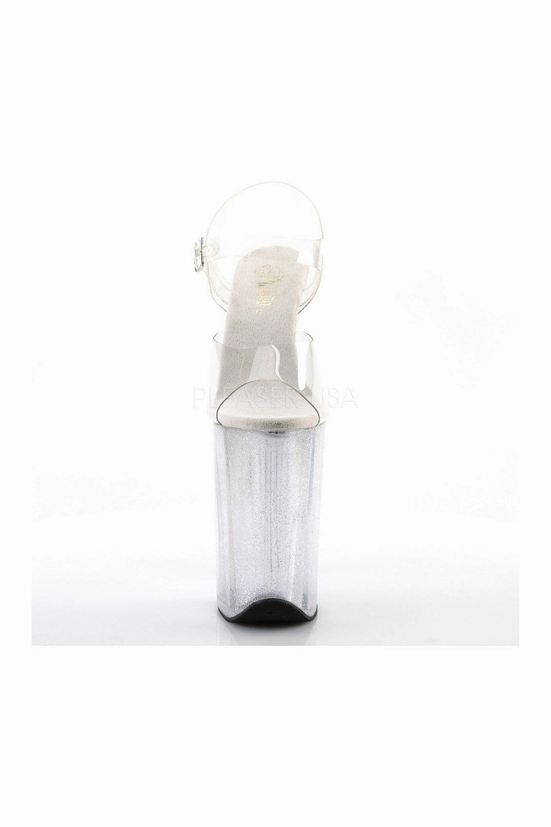 INFINITY-908MG Platform Sandal  | Clear Vinyl