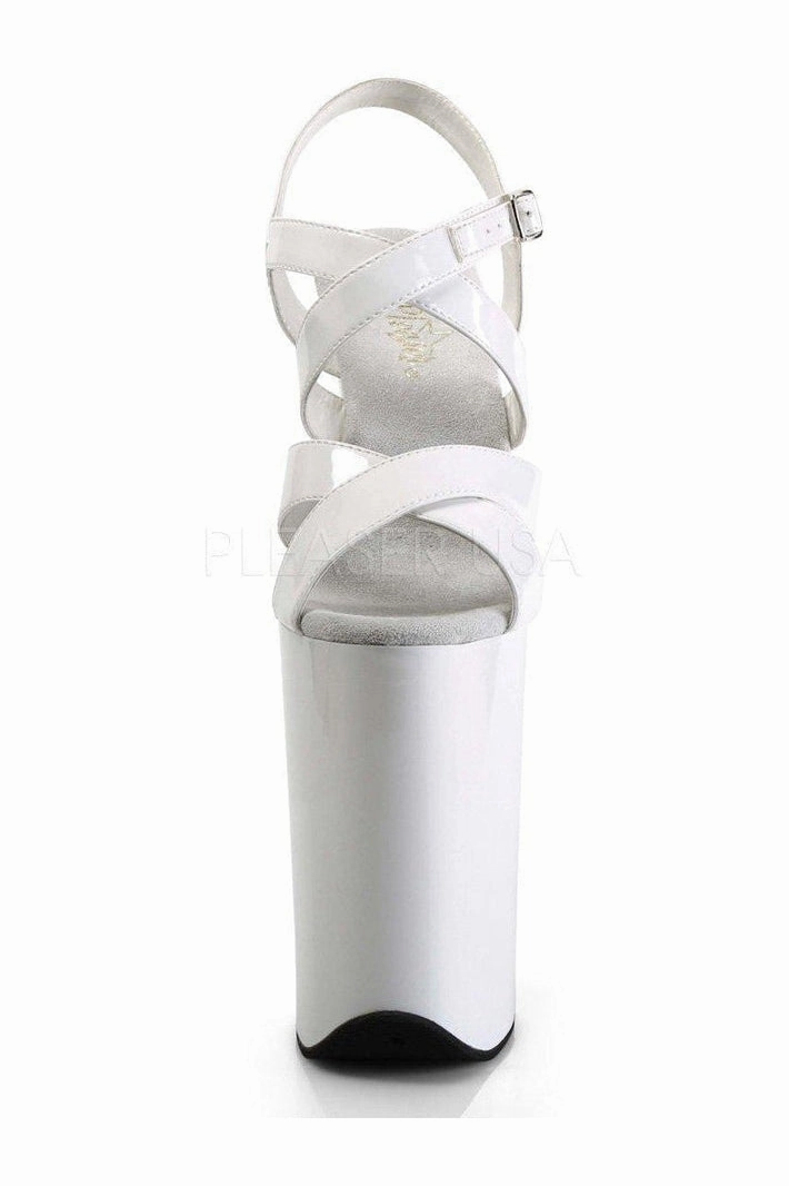 INFINITY-997 Platform Sandals | White Patent
