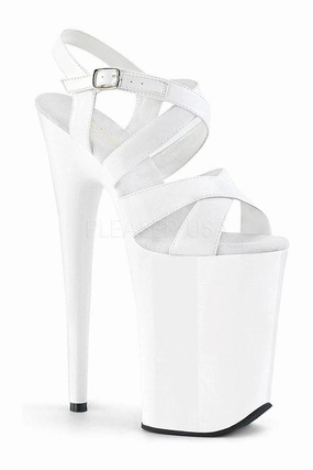 INFINITY-997 Platform Sandals | White Patent