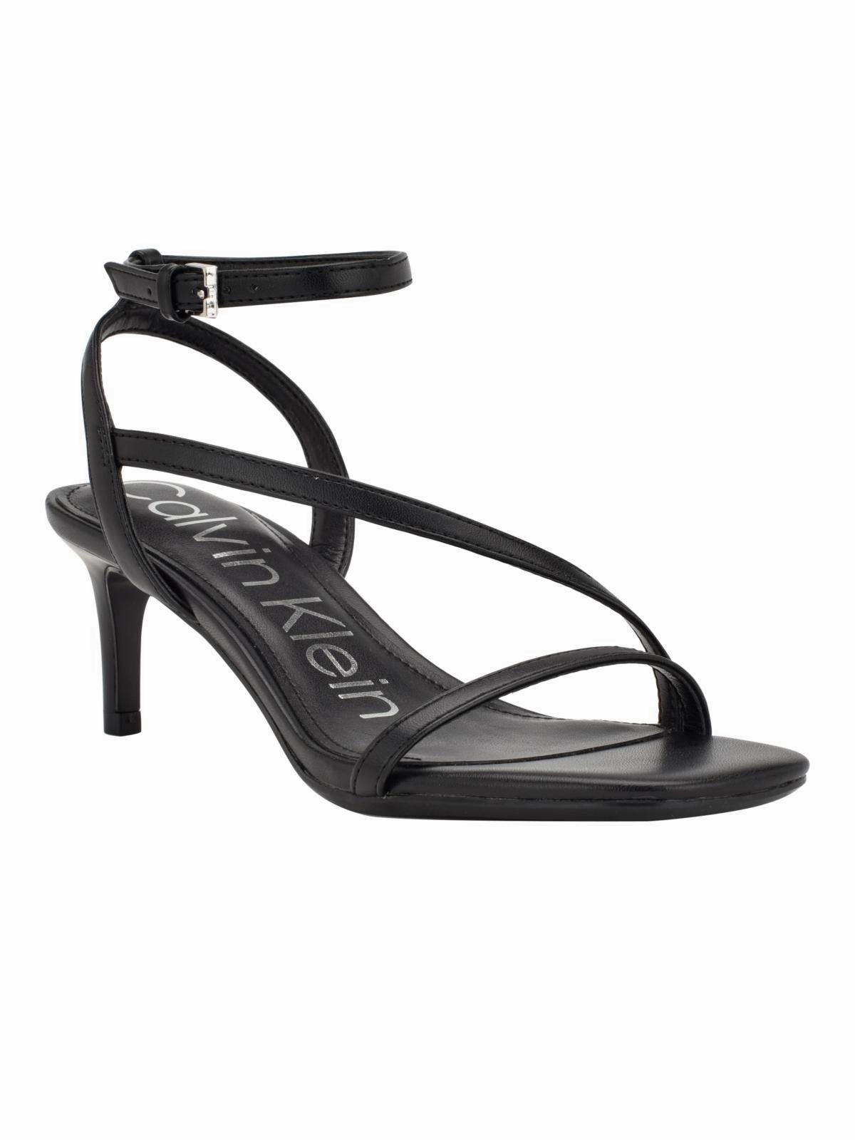 IRYNA Womens Square toe Kitten heel Heels