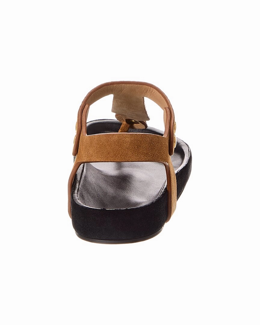 Isabel Marant Enore Embroidered Suede Sandal