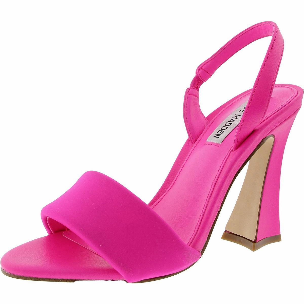 Ivana Womens Embossed Leather Heels