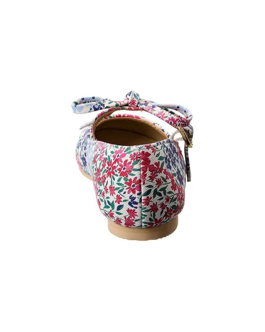Janie and Jack Floral Bow Flat