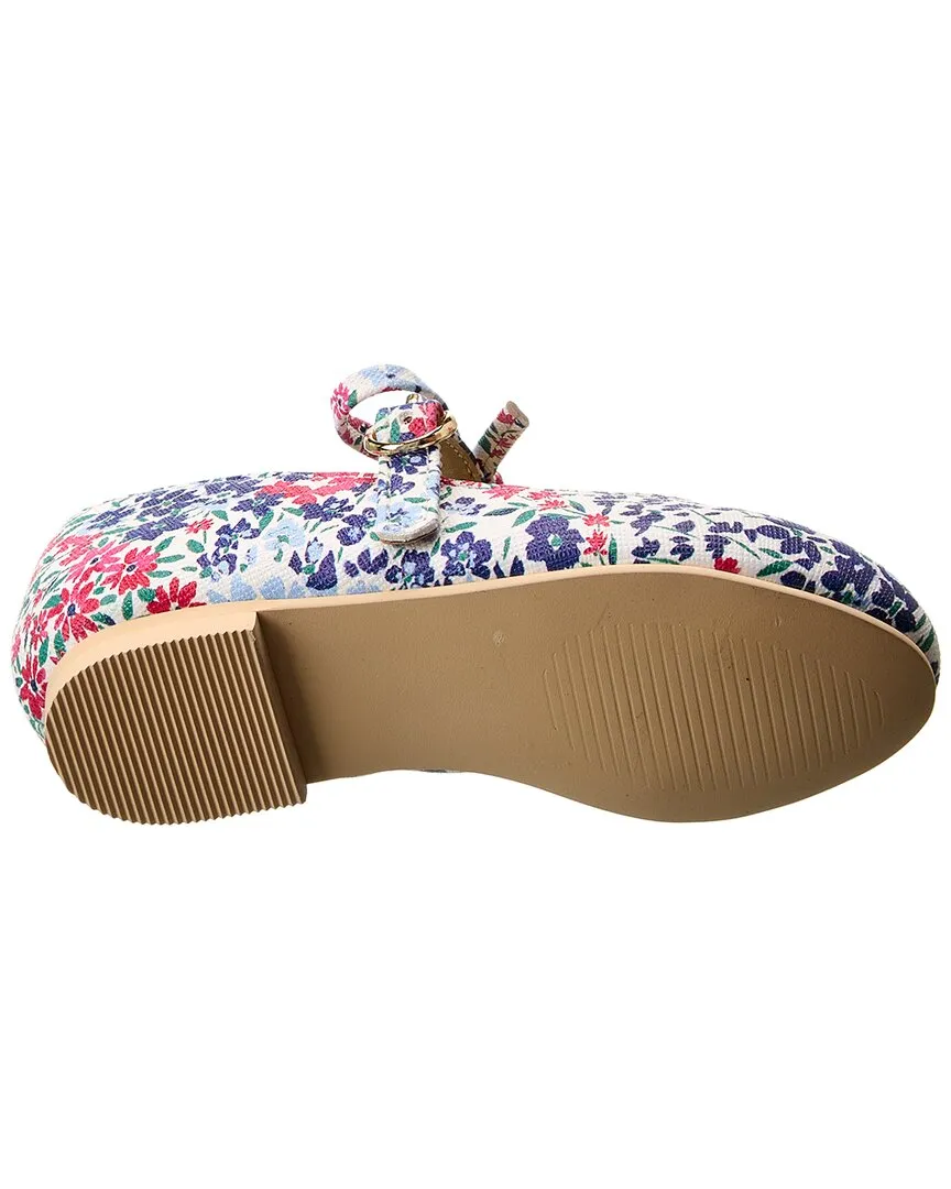 Janie and Jack Floral Bow Flat
