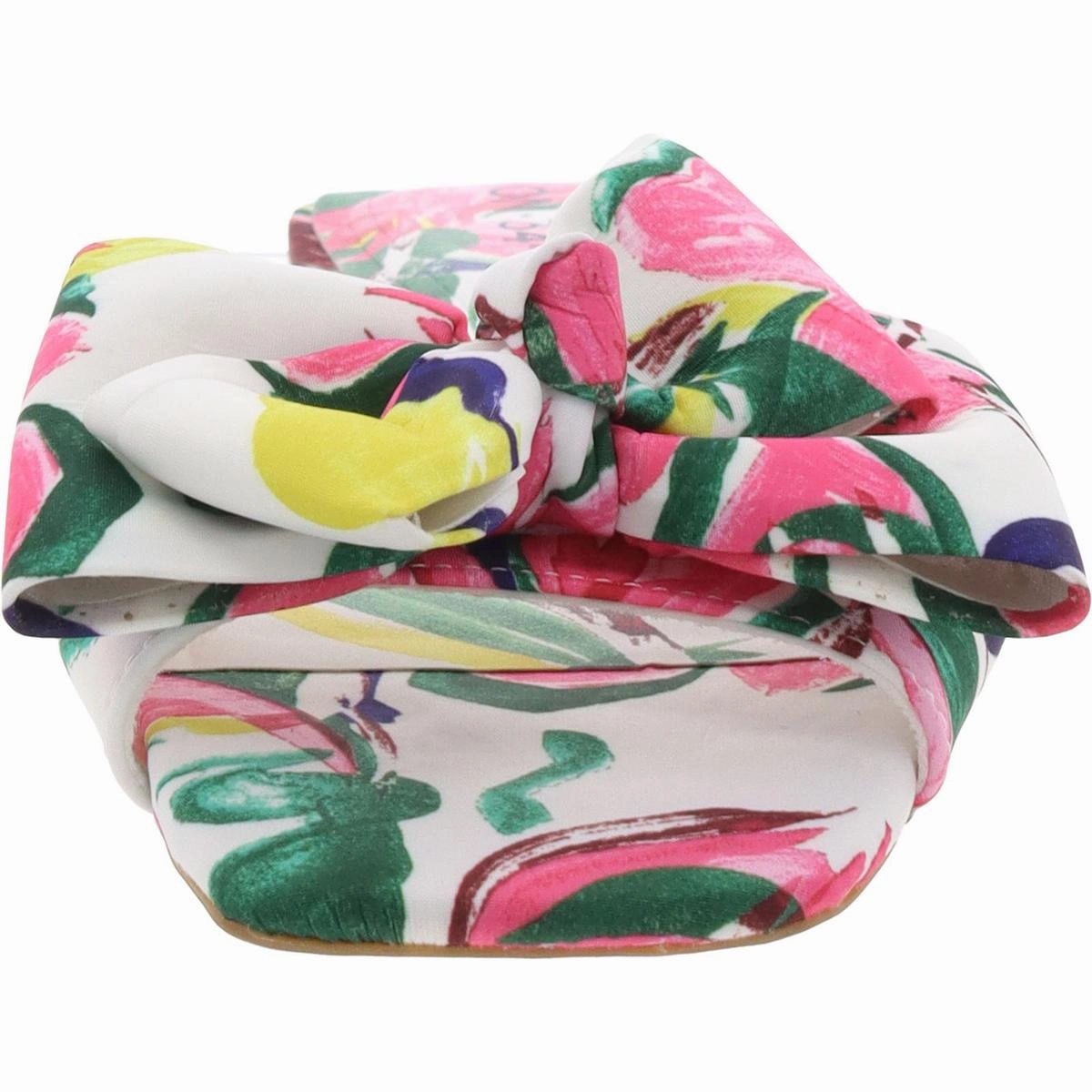 Jazminnf Womens Floral Slip On Slide Sandals