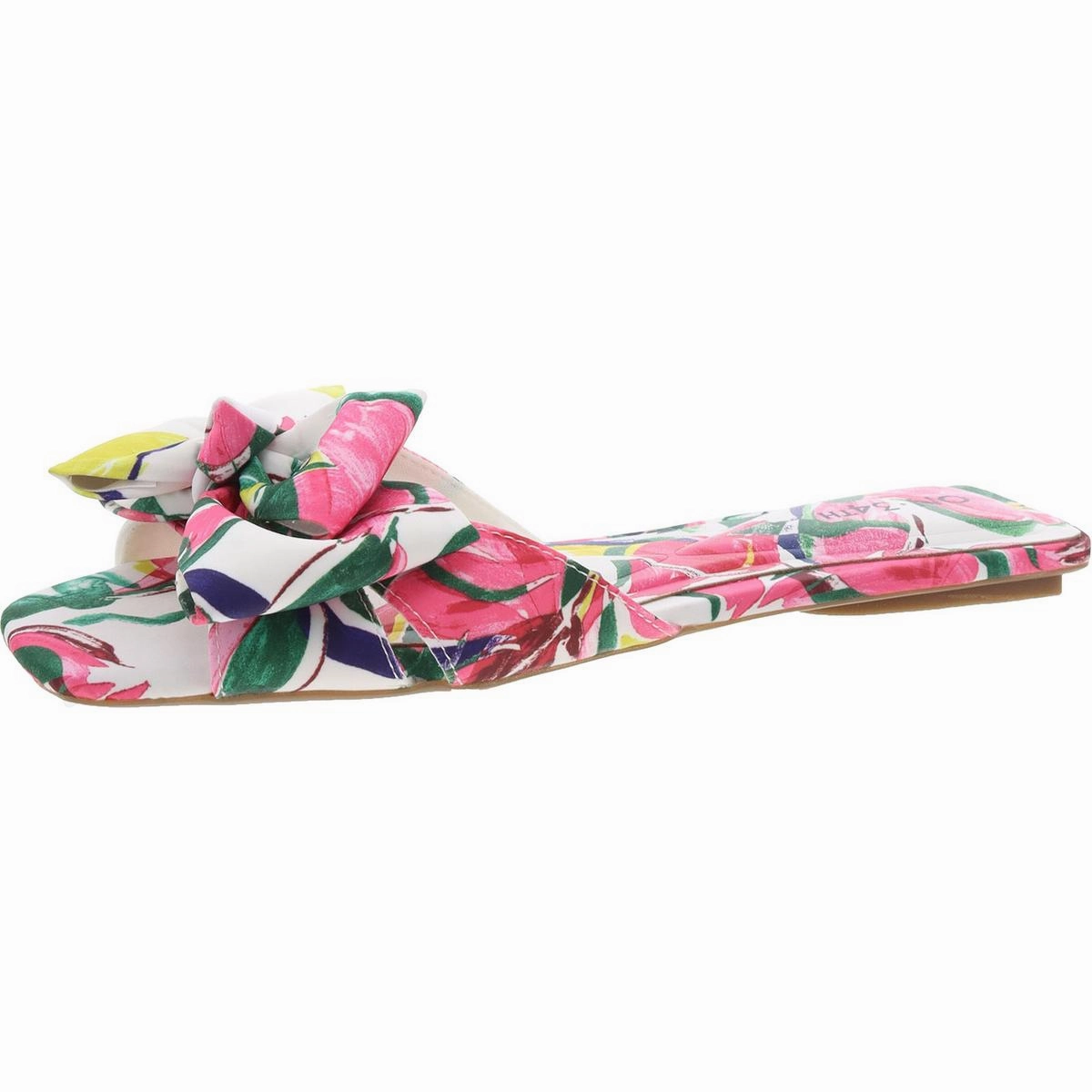 Jazminnf Womens Floral Slip On Slide Sandals