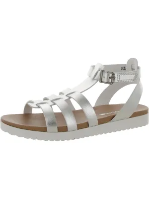 Jennison Girls Buckle Metallic Ankle Strap