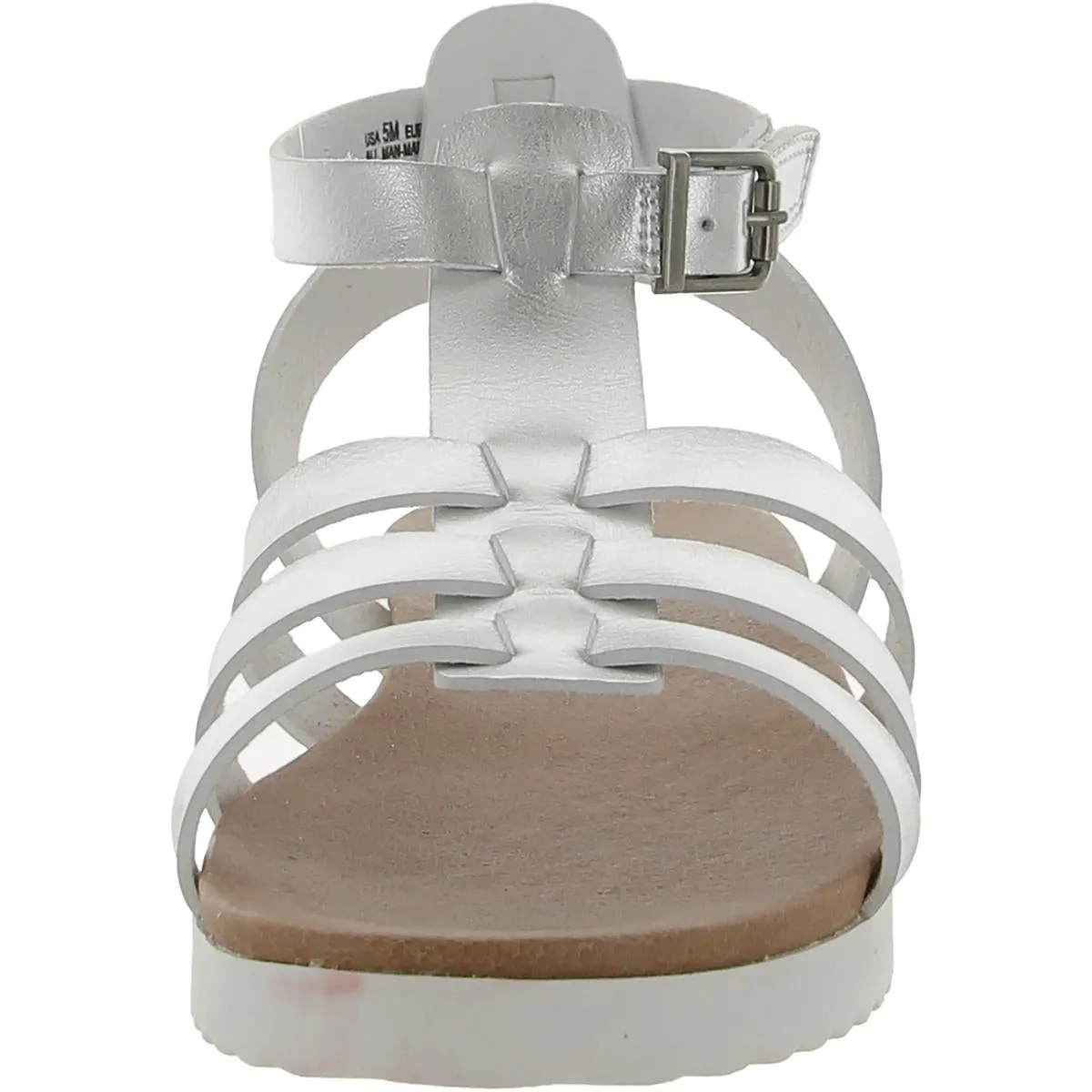 Jennison Girls Buckle Metallic Ankle Strap