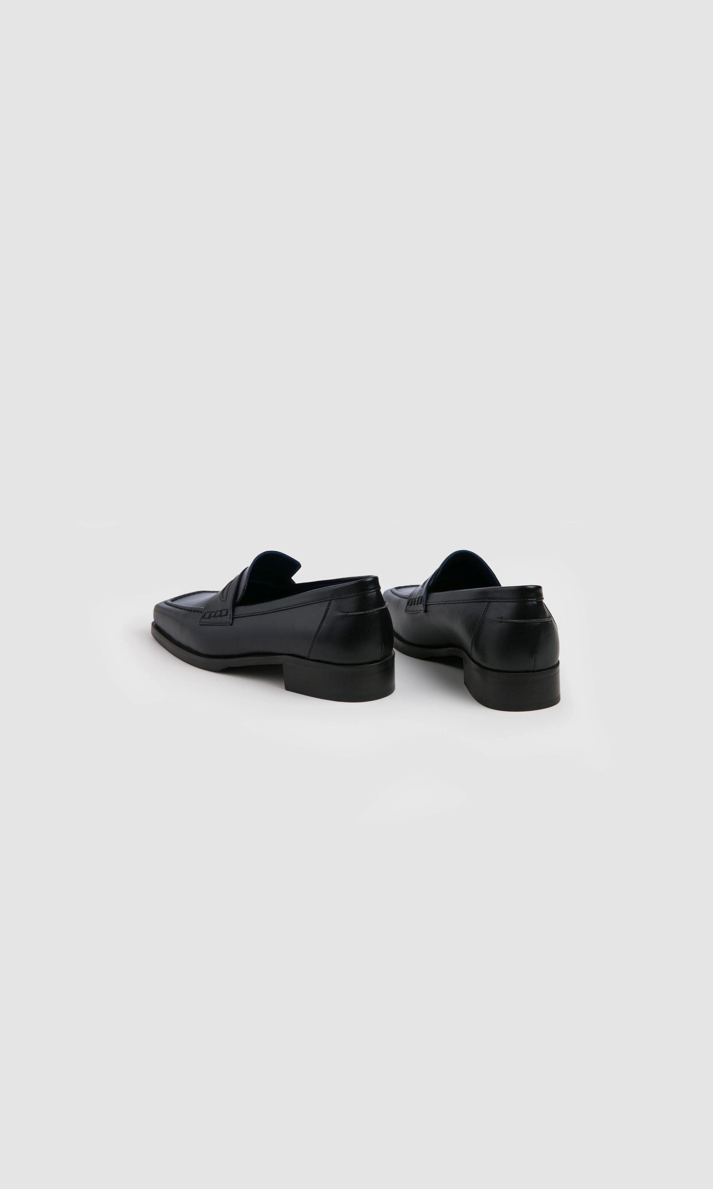 Joan Women's Apple Leather Vegan Loafer | Midnight