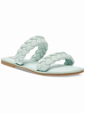 JOCEE Womens Open Toe Leather Flatform Sandals