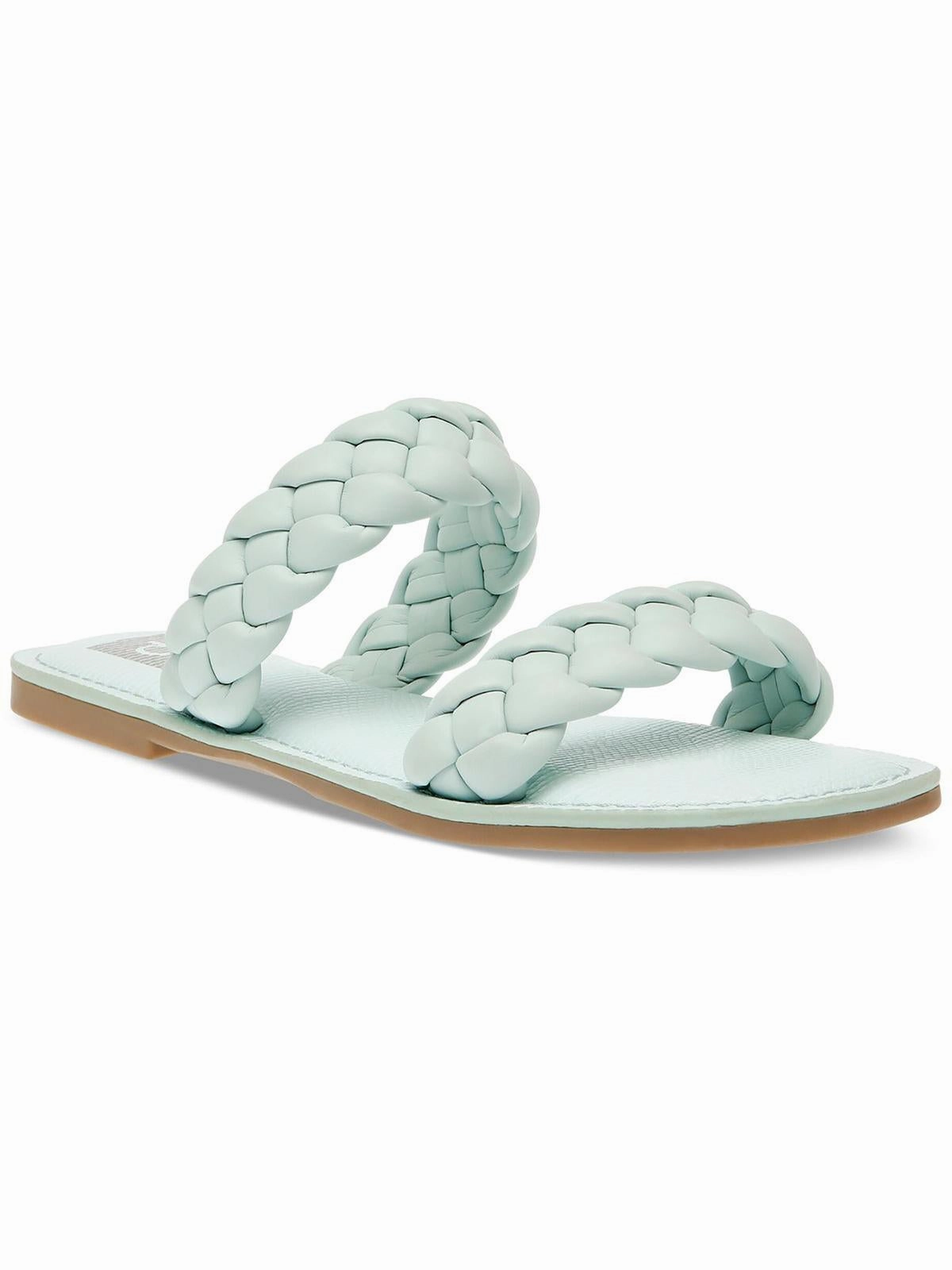 JOCEE Womens Open Toe Leather Flatform Sandals