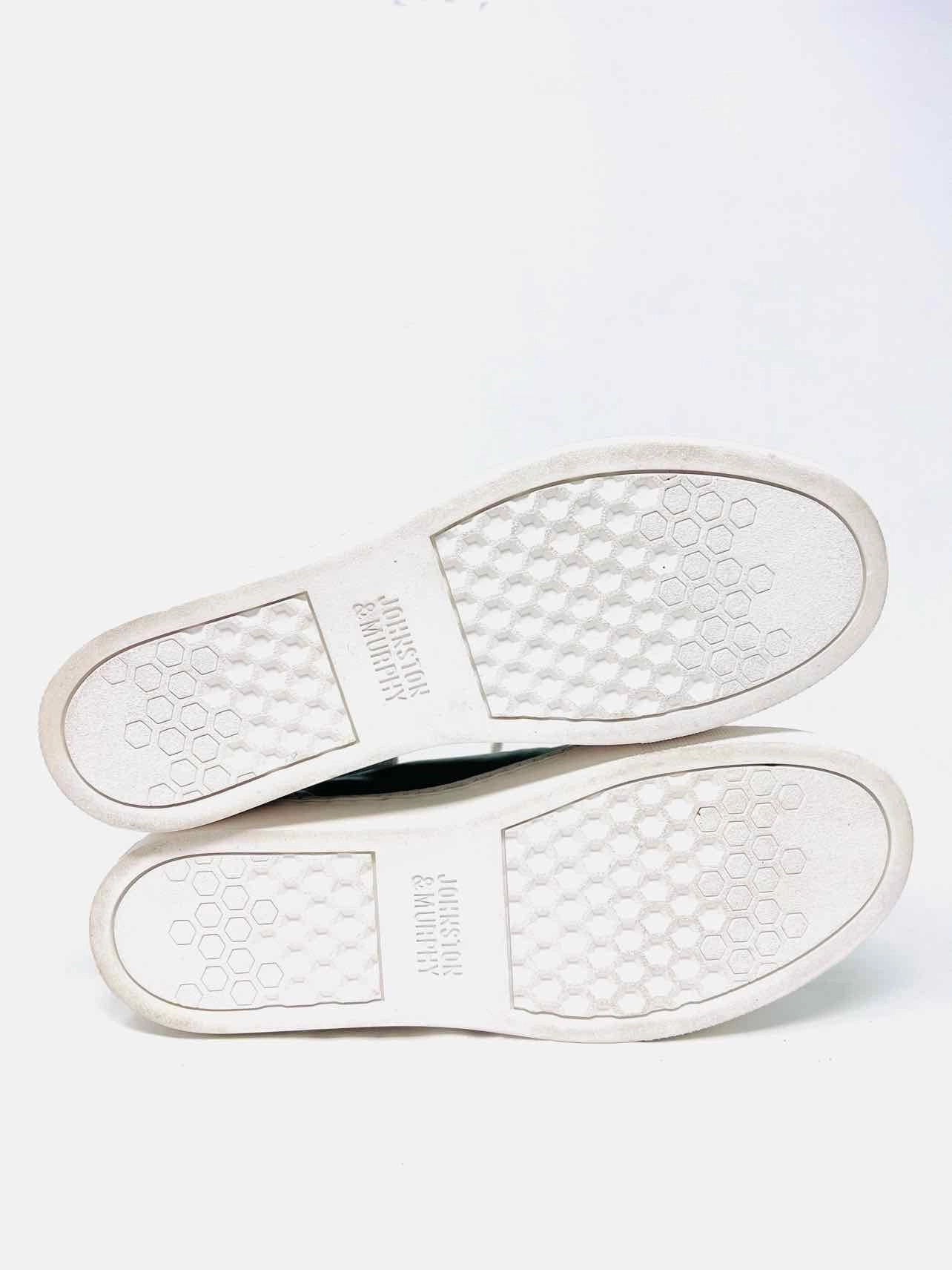 Johnston & Murphy Size 6 Sage/White Lace-Up Leather Shoes Sneakers