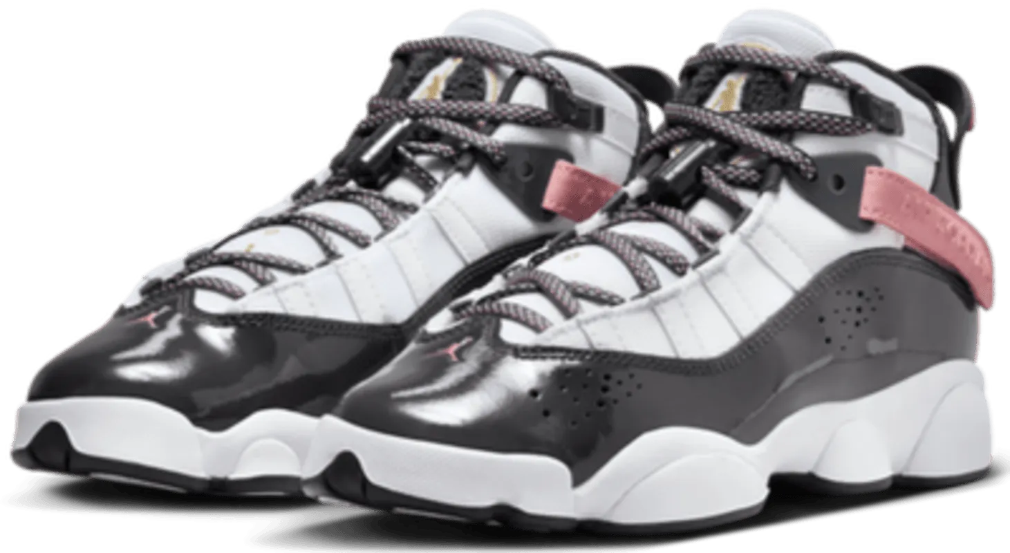 Jordan 6 Rings White Red Stardust Vapor Green Anthracite (GS)