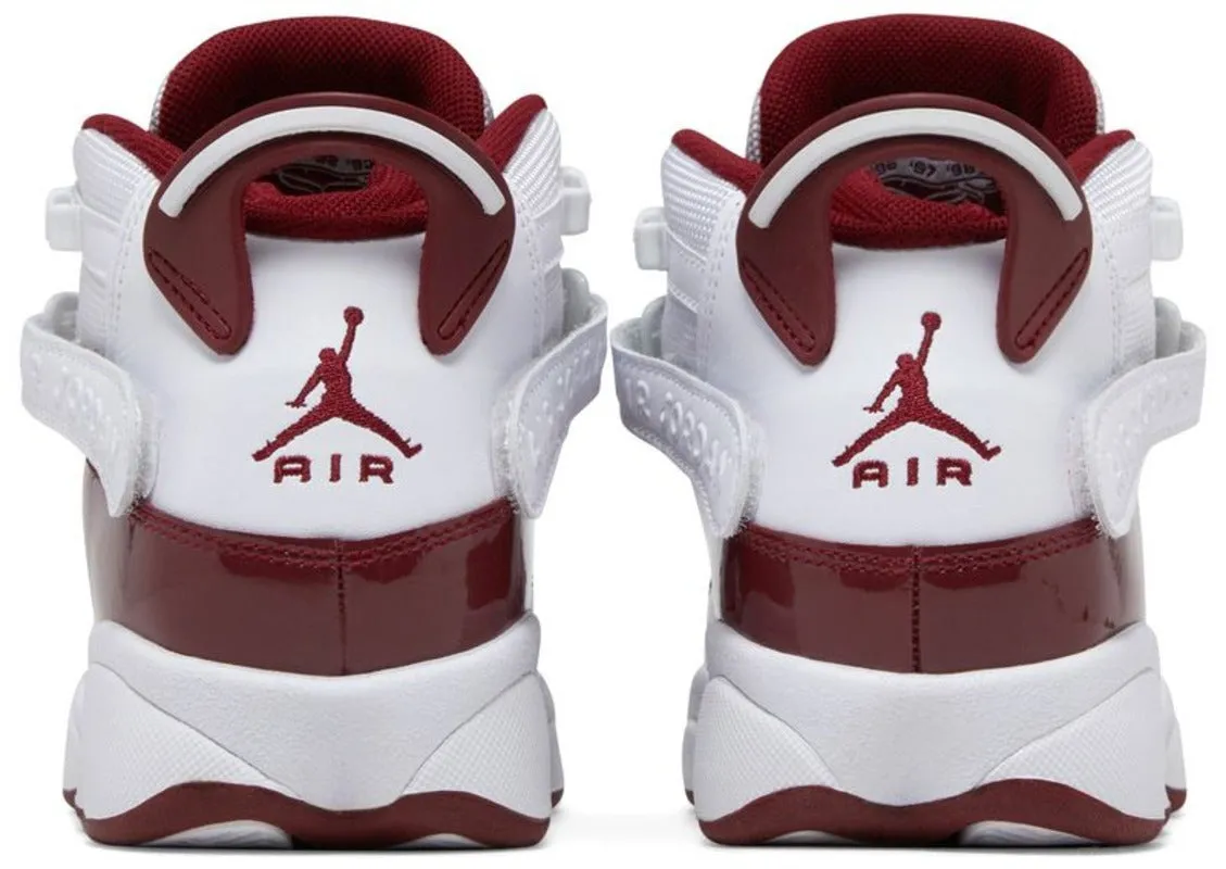 Jordan 6 Rings White Team Red (GS)